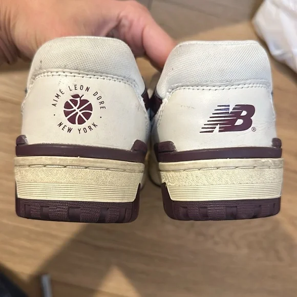 New Balance 550 x Aimé Leon Dore ALD | Purple White | Size 7.5W (Men's 6) - Picture 2 of 5